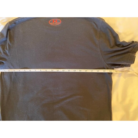 Under Armour T Shirt Heat Gear Men’s Small Short Sleeve Navy - Picture 6 of 8